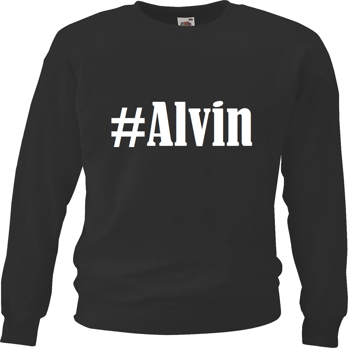 Sweatshirt Sweater #Alvin für Damen Herren und Kinder Farben Schwarz Weiss - Bild 2 von 3